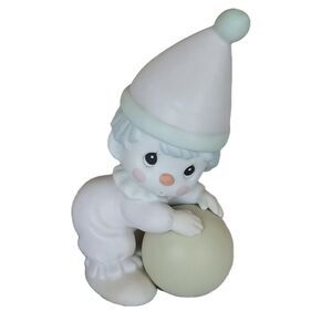 Vintage Precious Moments Figurine Clown Boy with Ball 1984